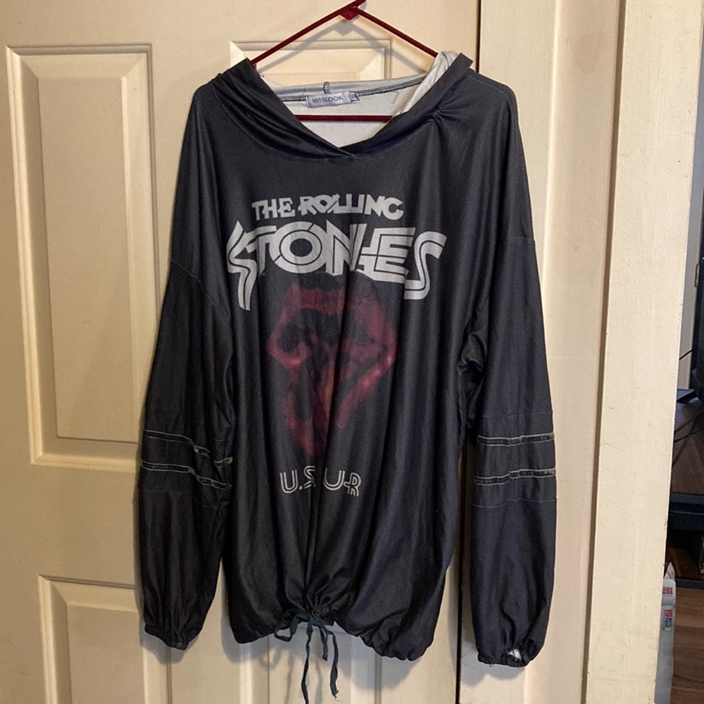 Misslook Rolling Stones tour hoodie size 2XL